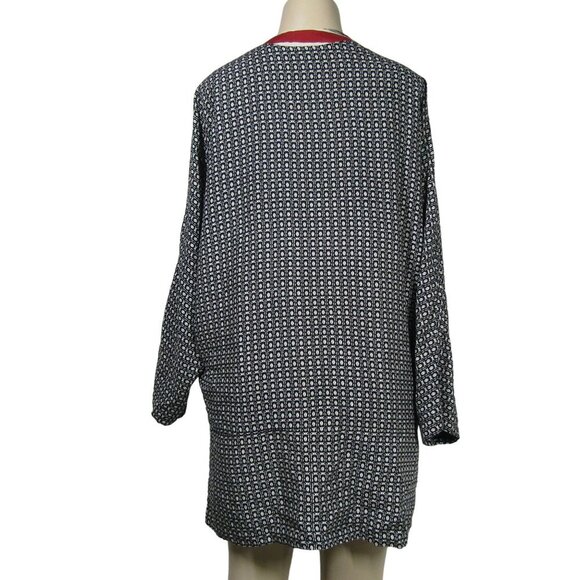 VTG 80s 90s KIMONO REVERSIBLE ART TO WEAR Boho Hand Made Jacket Festival M - Picture 9 of 11